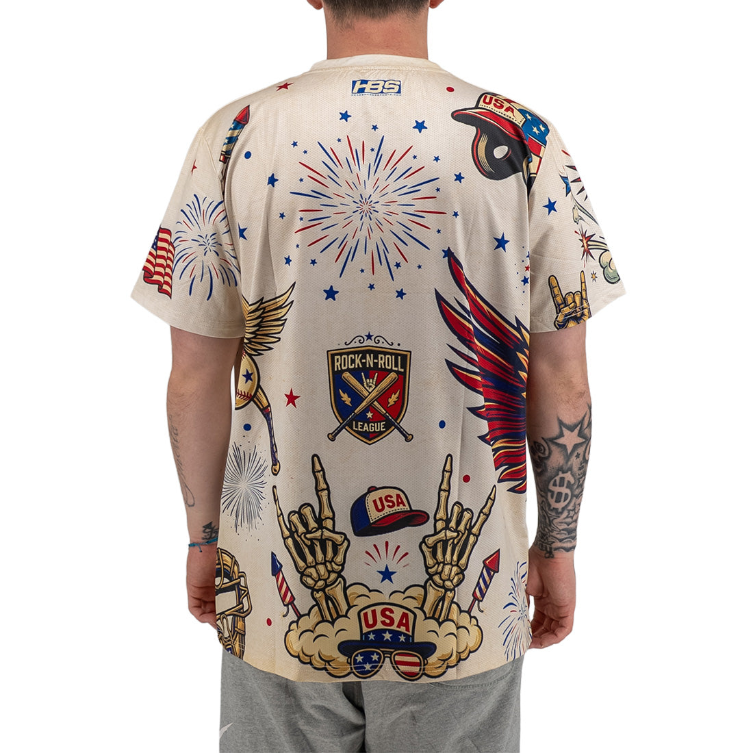 headbanger sports custom graphic baseball jersey micro mesh