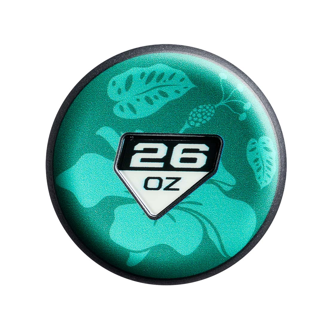 DeMarini Island Kings 2027 slowpitch bat tropical knob design on a 26 oz bat