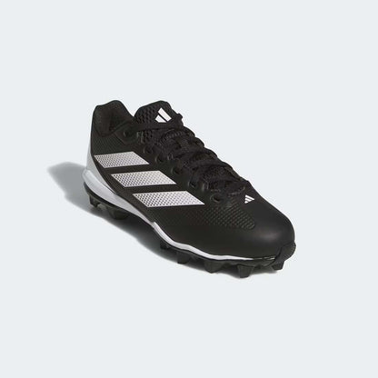 adidas Adizero Impact 2.0 Kids Molded Cleats top view on black cleats