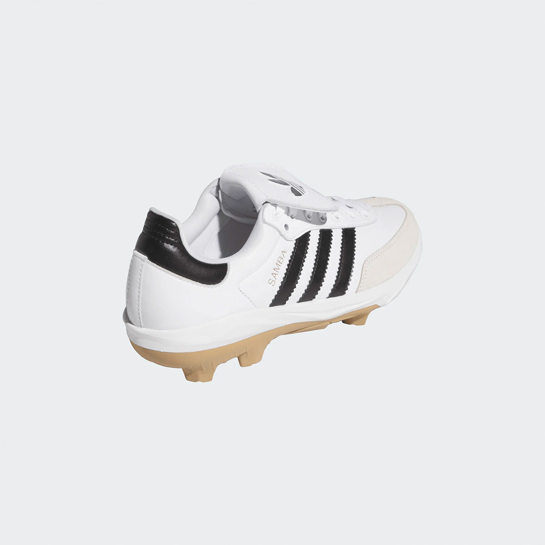 adidas Samba baseball cleats with leather and synthetic upper

