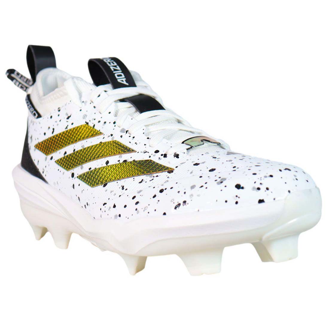 Adidas Adizero Impact 2.0 Shades TPU Baseball Cleat: White/Iridescent