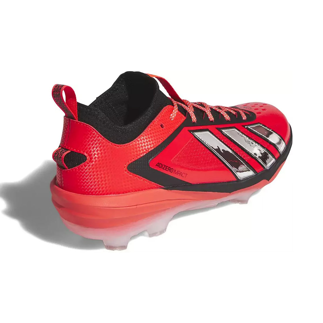 lucid red adidas lightweight baseball cleats with tpu outsole
