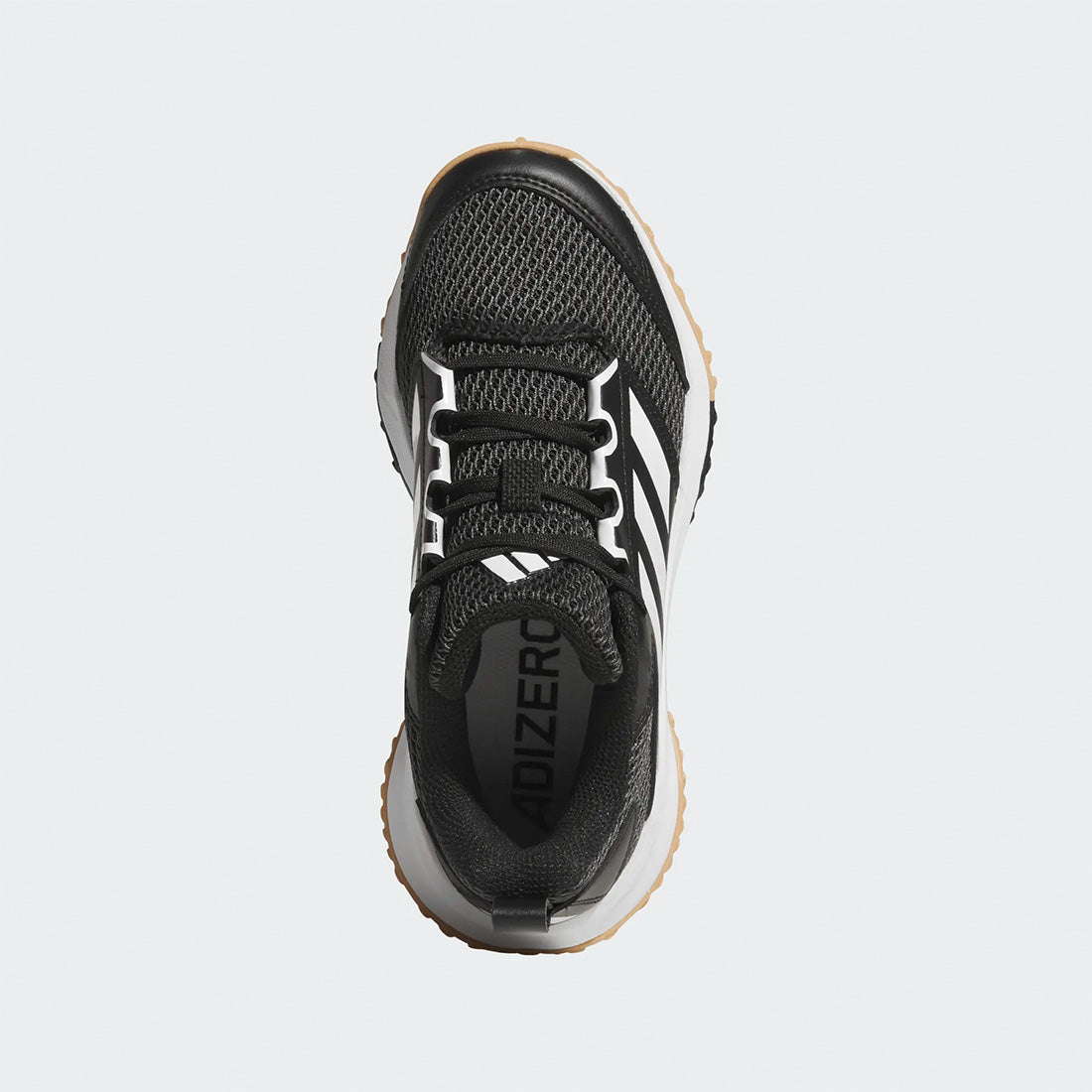 black adidas youth turf baseball shoes lace closure fit