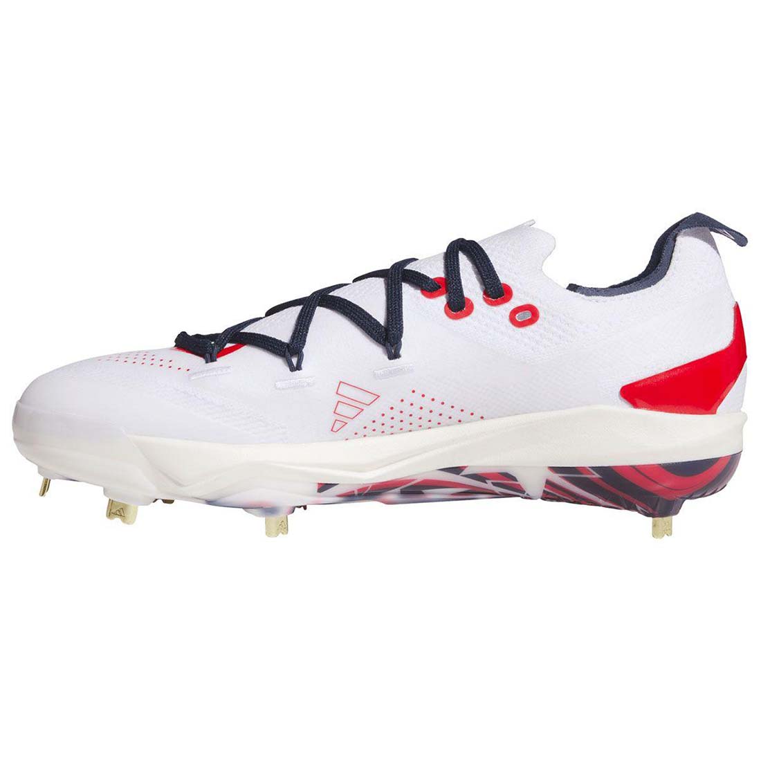 adidas Adizero Electric+ 2.0 USA metal baseball cleats red white navy PRIMEKNIT Lightstrike Pro