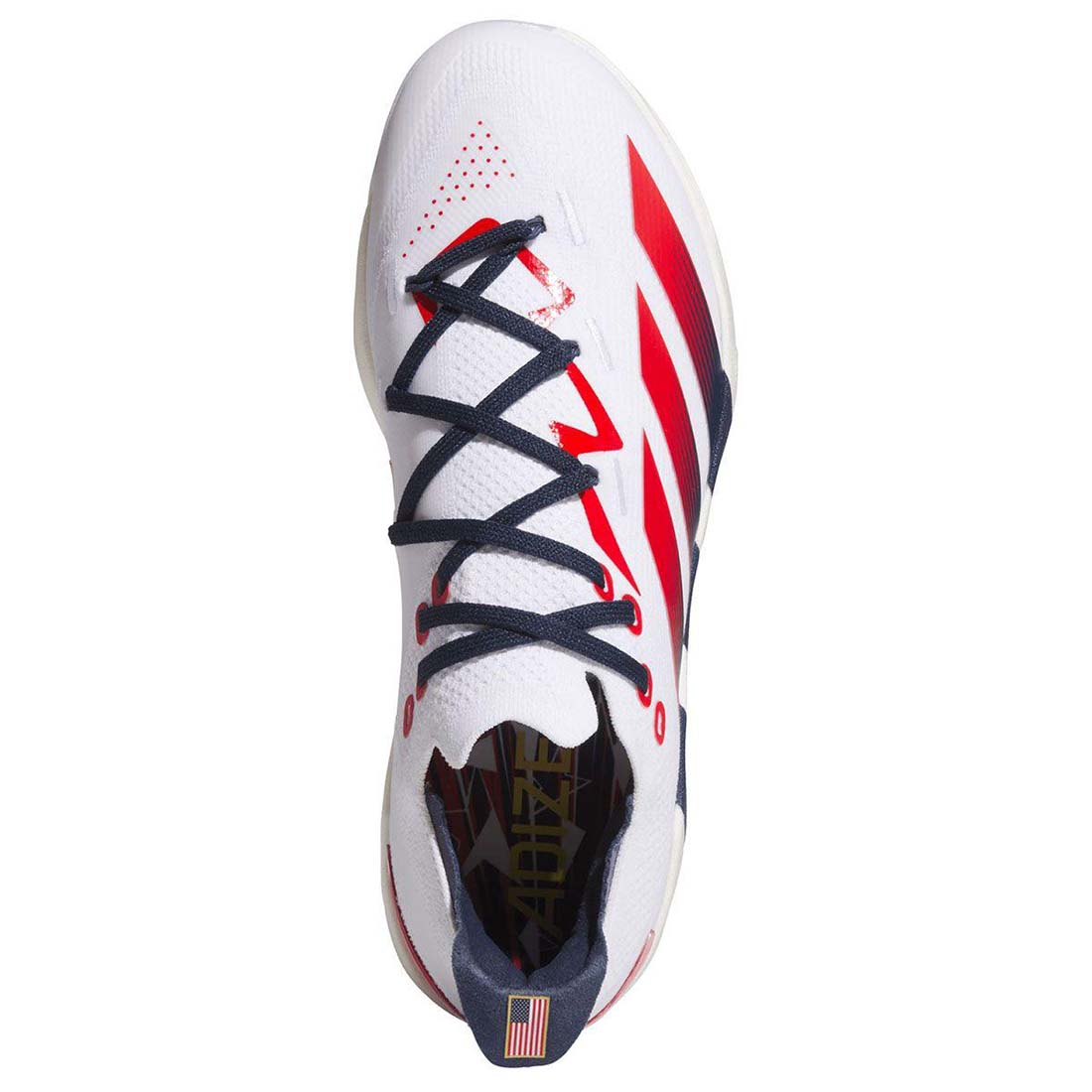 adidas Adizero Electric+ 2.0 USA metal baseball cleats red white navy PRIMEKNIT Lightstrike Pro