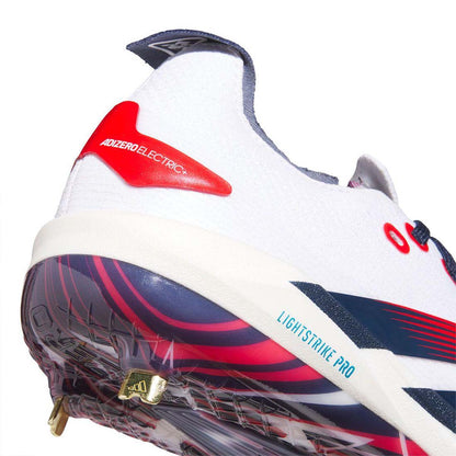 adidas Adizero Electric+ 2.0 USA metal baseball cleats red white navy PRIMEKNIT Lightstrike Pro