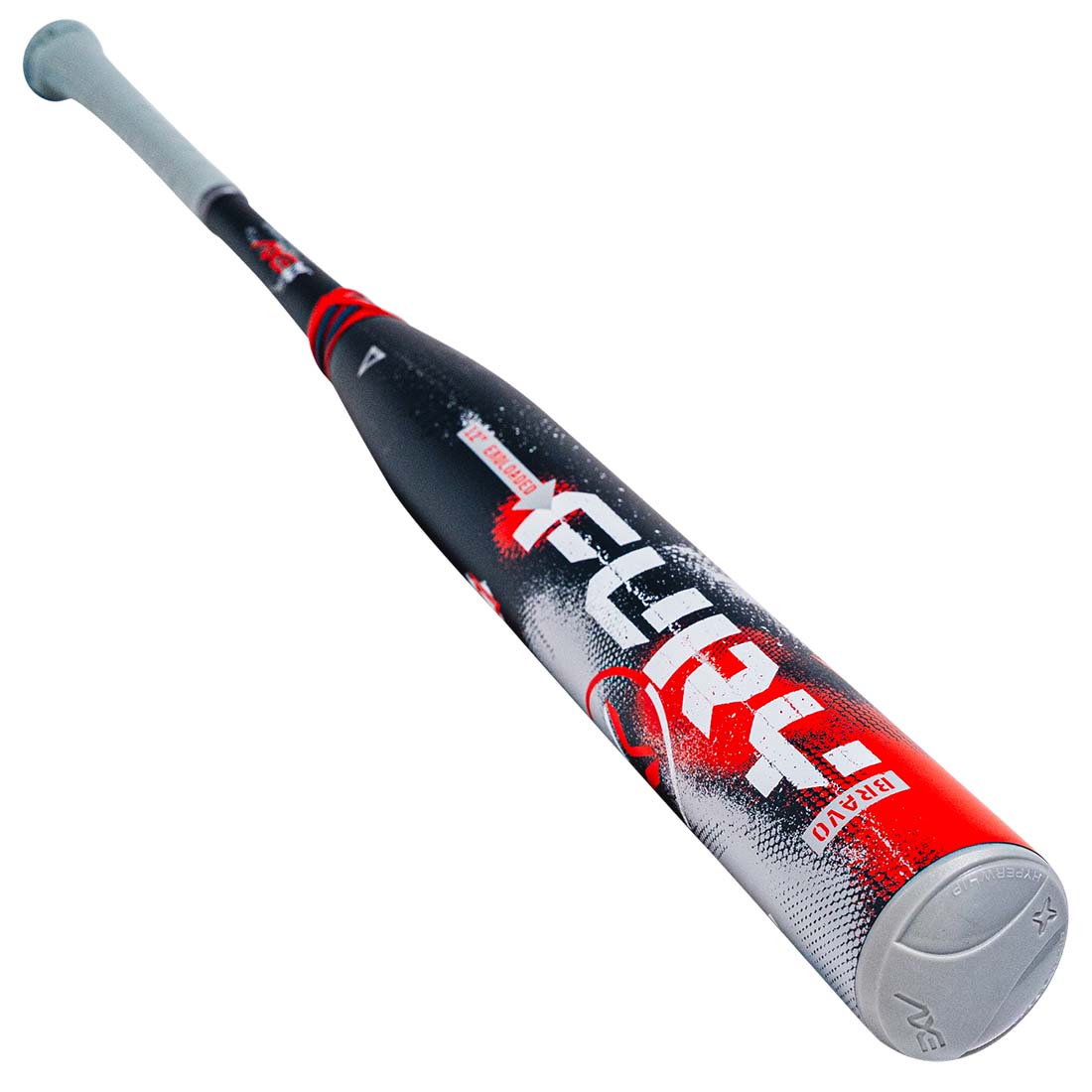 Axe Fury Bravo 12 inch Hyperflex composite barrel close up USSSA slowpitch bat