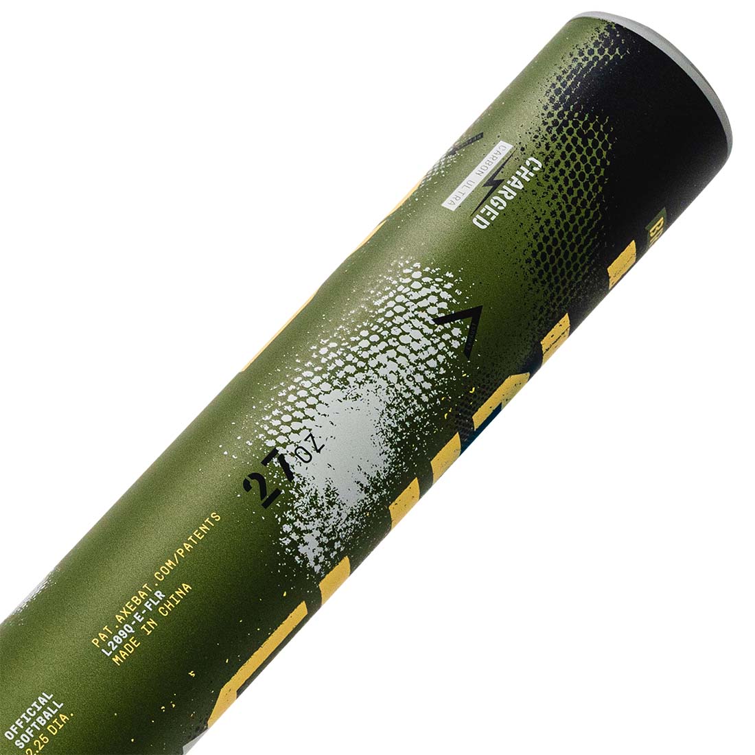 Axe Fury Bravo Hyperwhip endcap detail 1-piece USSSA slowpitch bat
