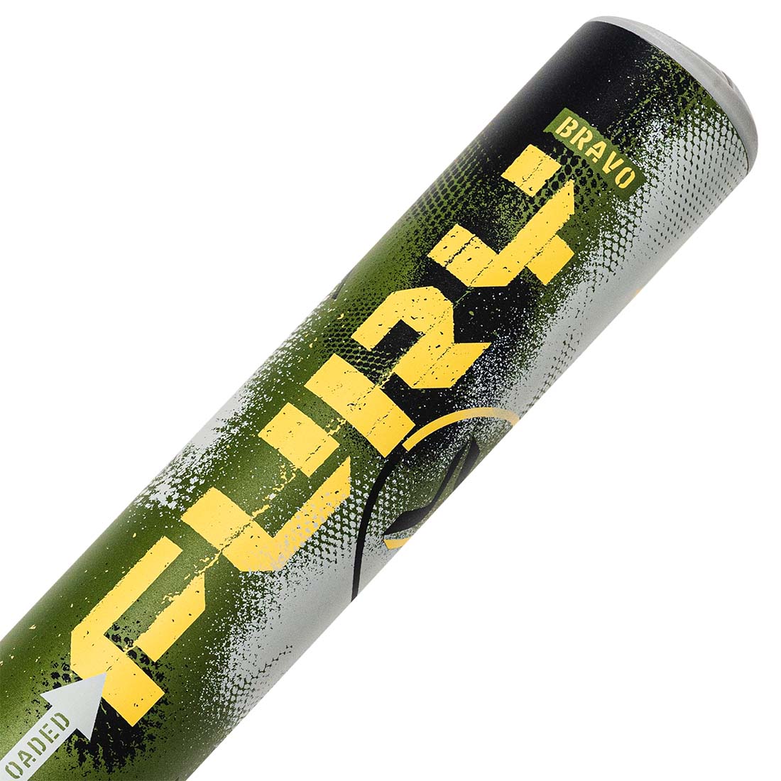 Axe Fury Bravo Hyperwhip endcap detail 1-piece USSSA slowpitch bat
