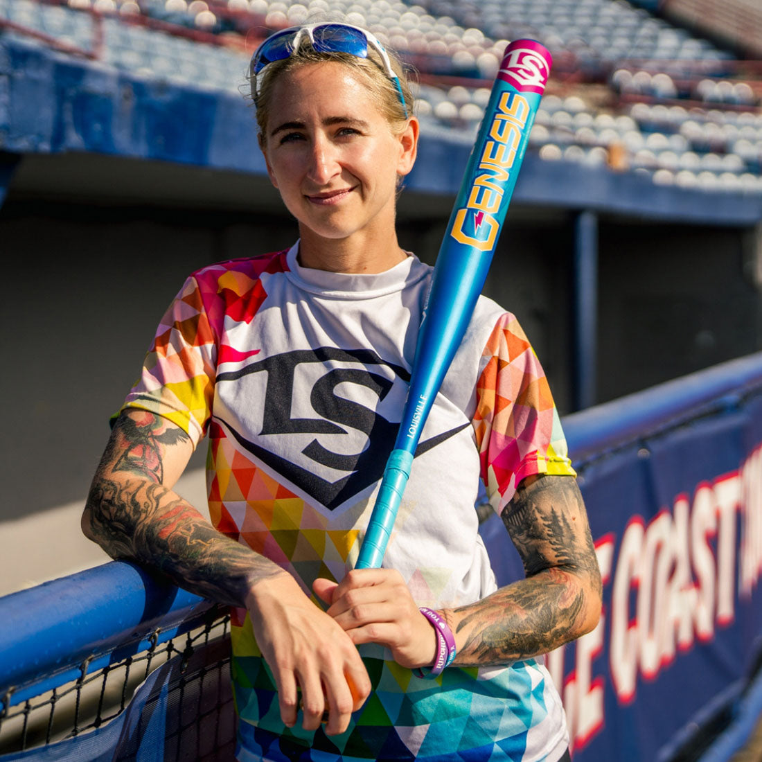 2026 Louisville Slugger Genesis “Love The Moment” 1PC End Loaded USSSA Slowpitch Softball Bat: WBL4238010