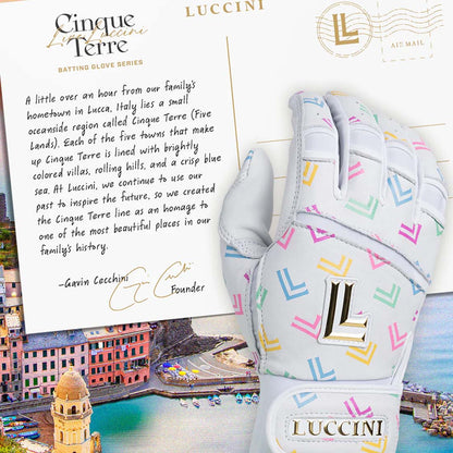 Luccini Premium Cabretta Leather Batting Gloves: Cinque Terre Series