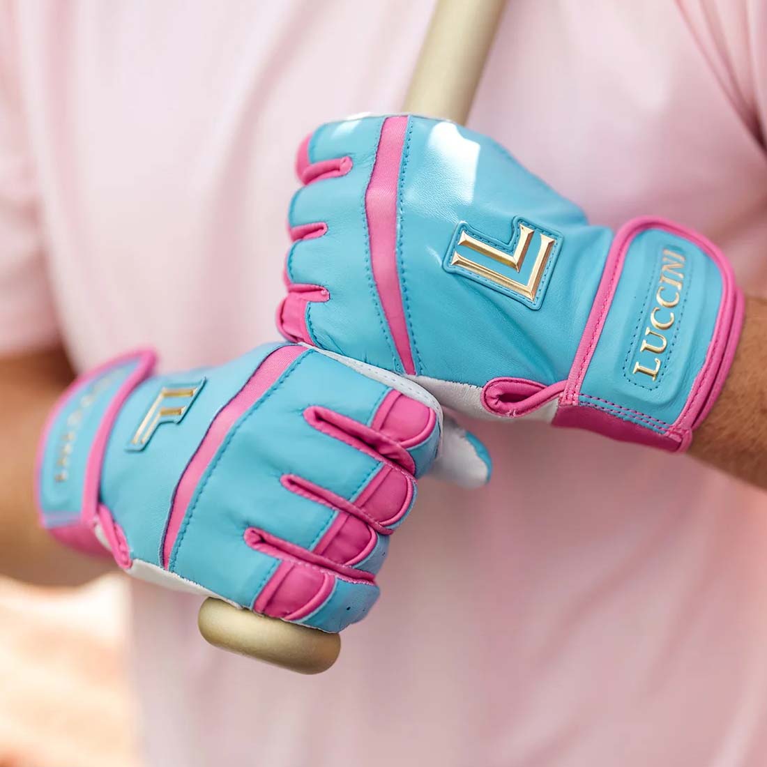 Luccini Premium Cabretta Leather Batting Gloves: Cinque Terre Series