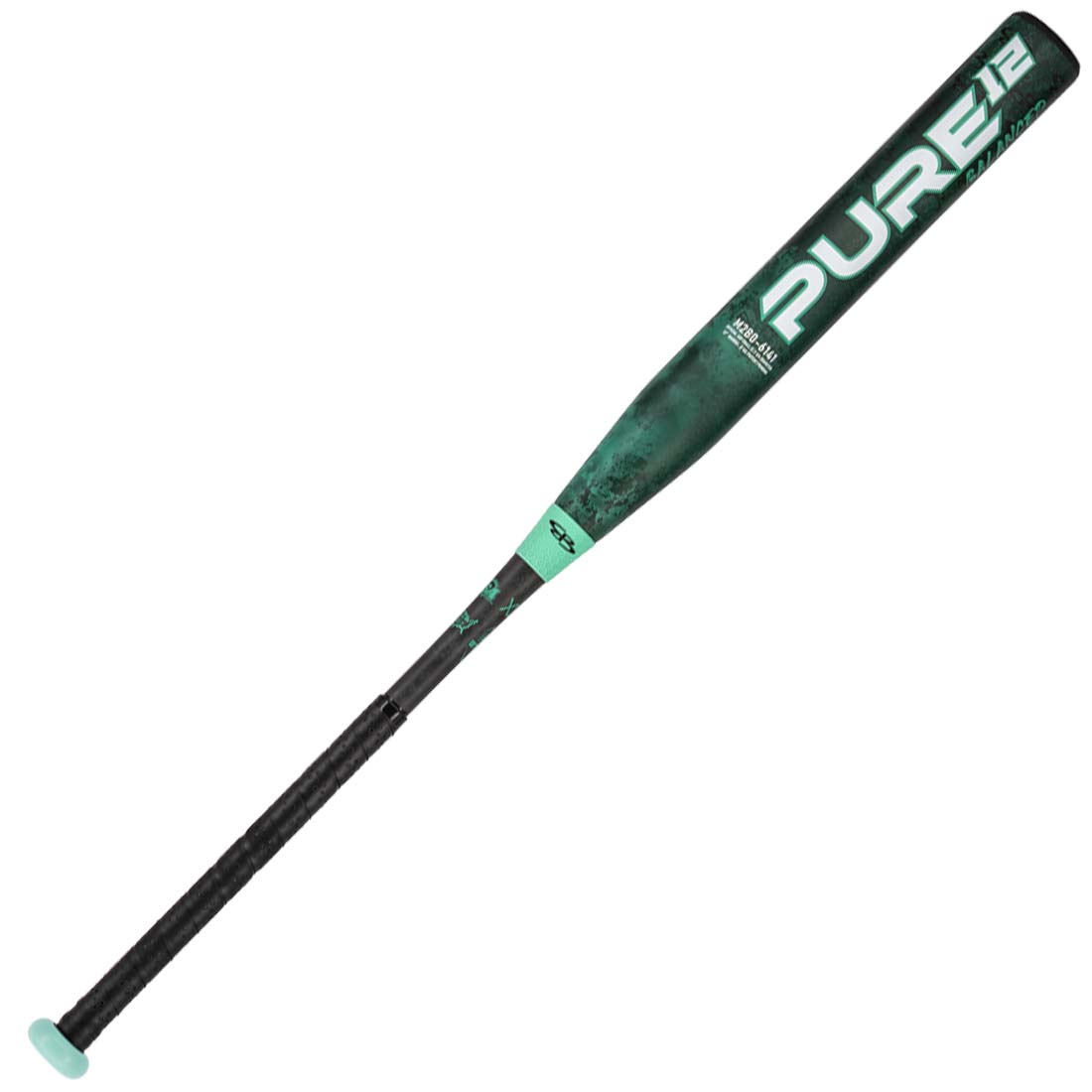 Boombah Pure Teal Balanced 12" USSSA Slowpitch Softball Bat: M2B0-6141