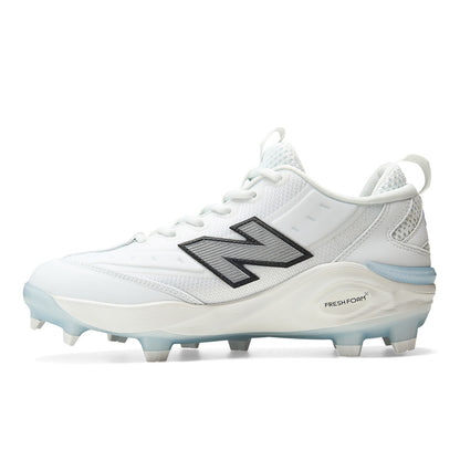 New Balance 3000v8 molded baseball cleats in White