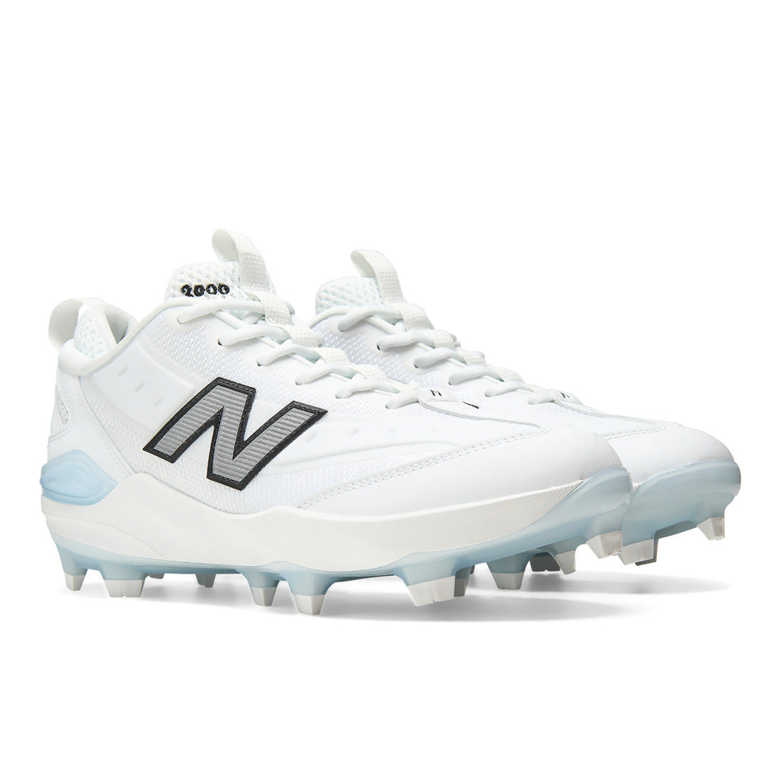 New Balance 3000v8 molded baseball cleats in White