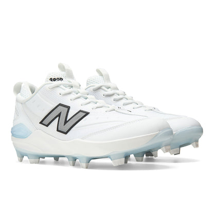 New Balance 3000v8 molded baseball cleats in White