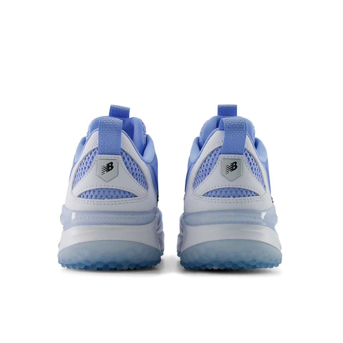 New Balance 3000v8 baseball turf trainer in White and Carolina Blue
