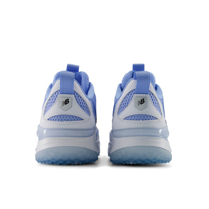 New Balance 3000v8 baseball turf trainer in White and Carolina Blue