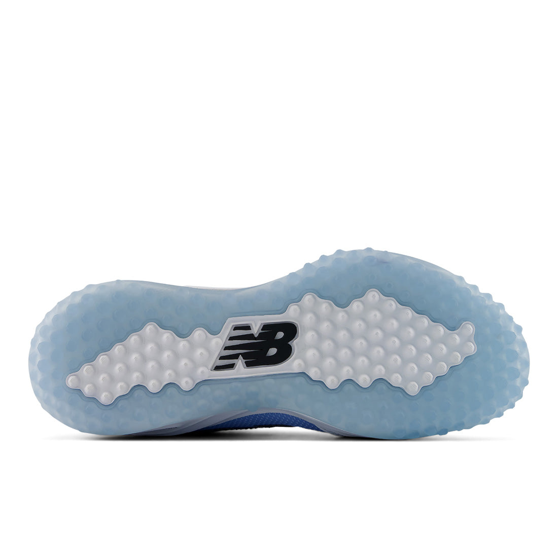 New Balance 3000v8 baseball turf trainer in White and Carolina Blue