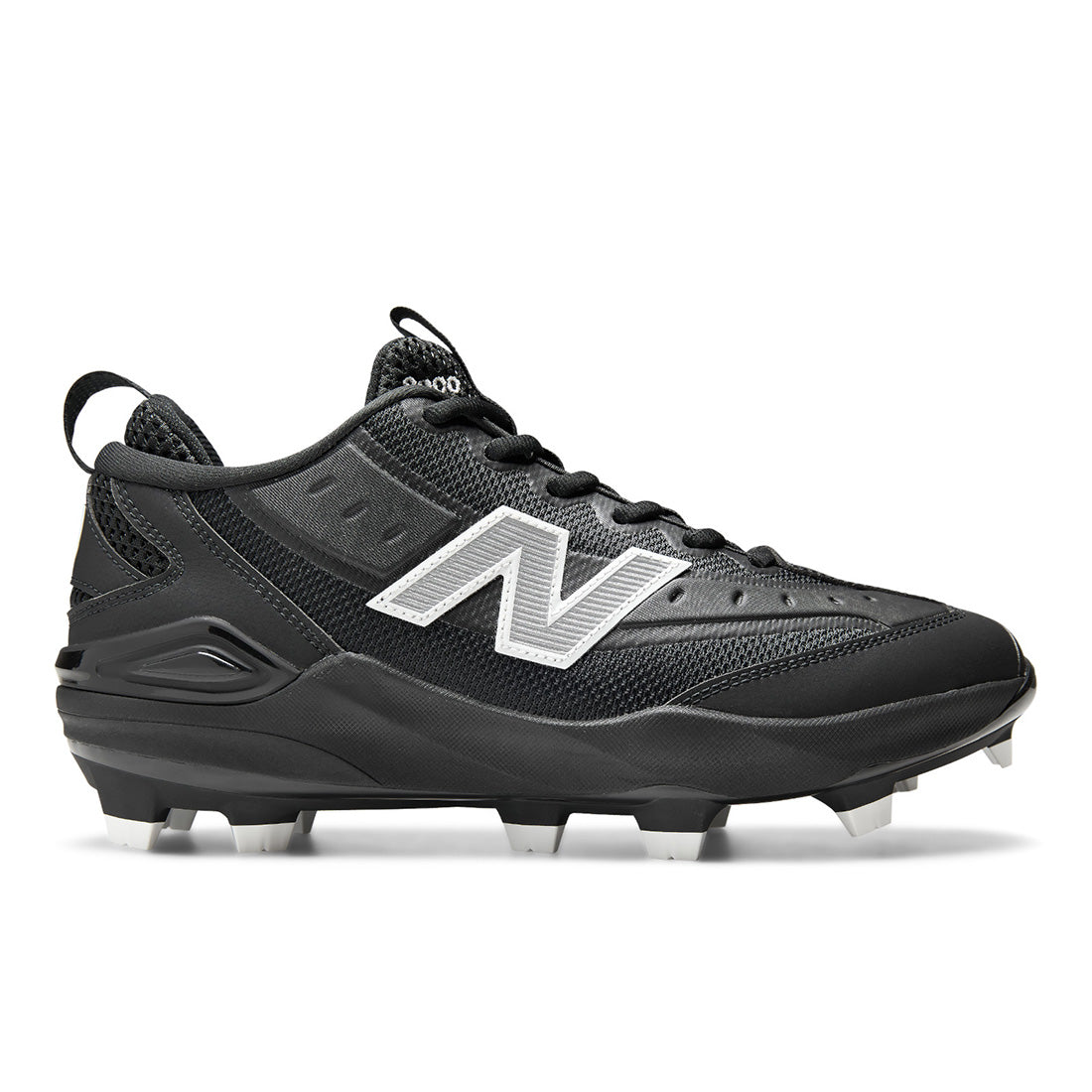 - New Balance 3000v8 molded TPU baseball cleats in Black
