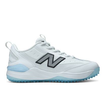 - New Balance 3000v8 men’s baseball turf trainer with Fresh Foam cushioning White/Raincloud