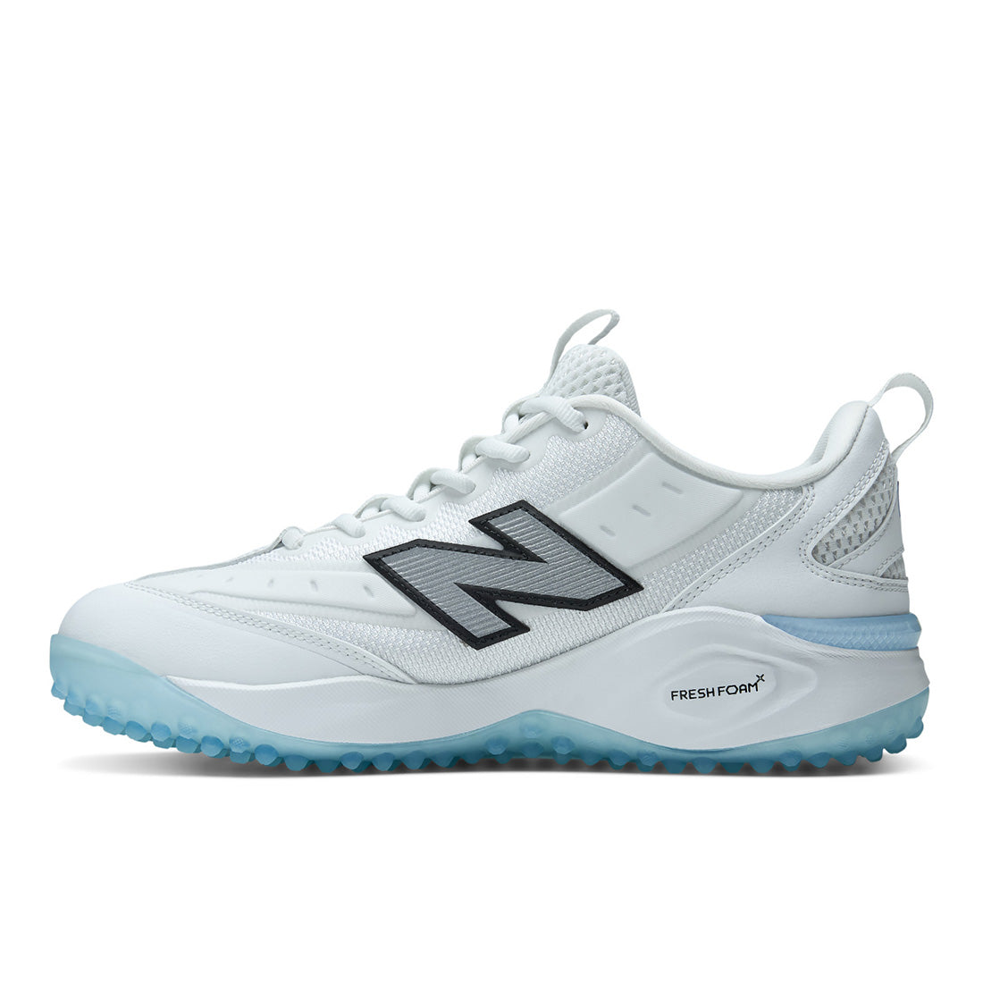 New Balance 3000v8 baseball turf trainer in Raincloud and White