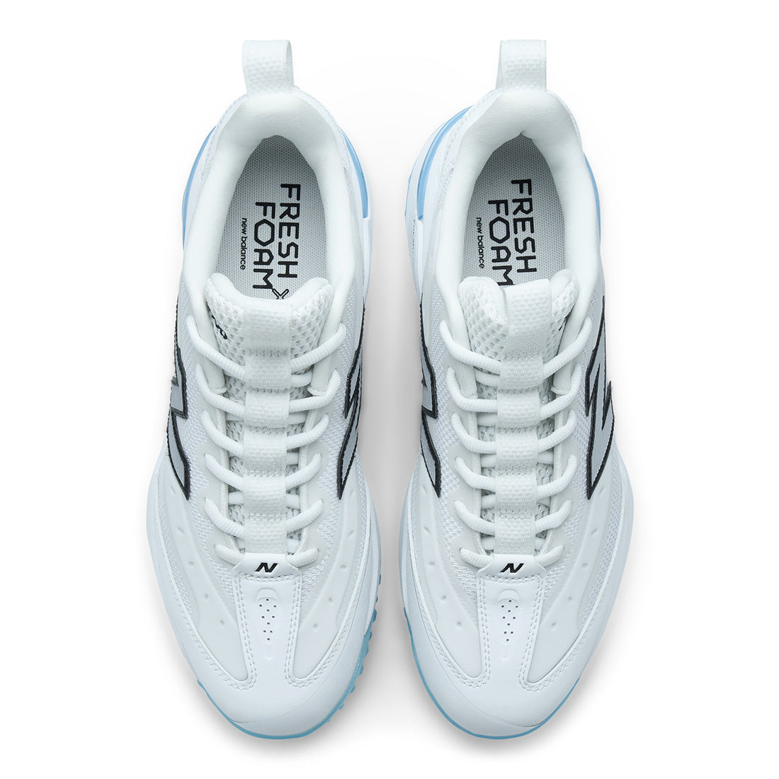 New Balance 3000v8 baseball turf trainer in Raincloud and White