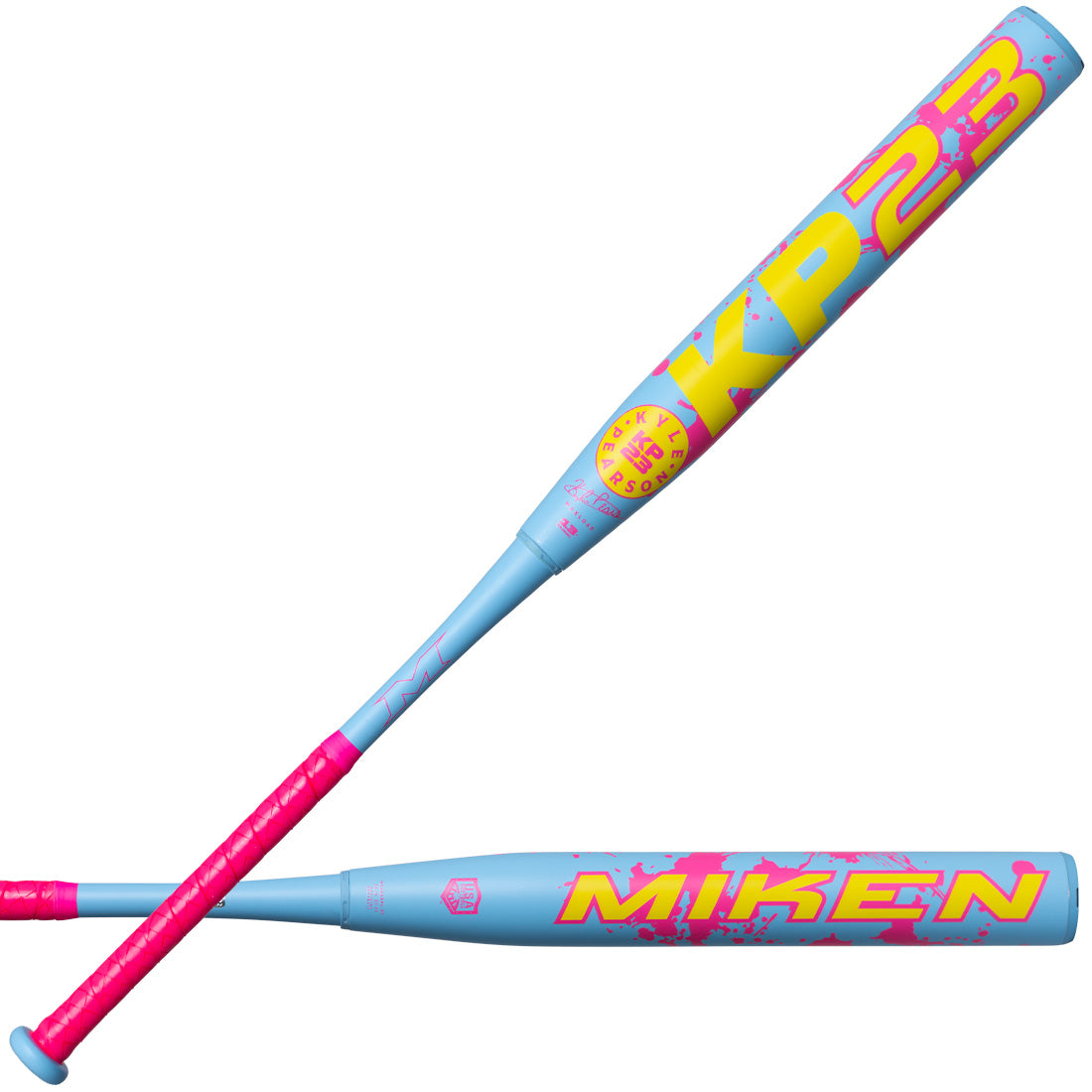 miken max flex barrel slowpitch softball bat kp23 neon