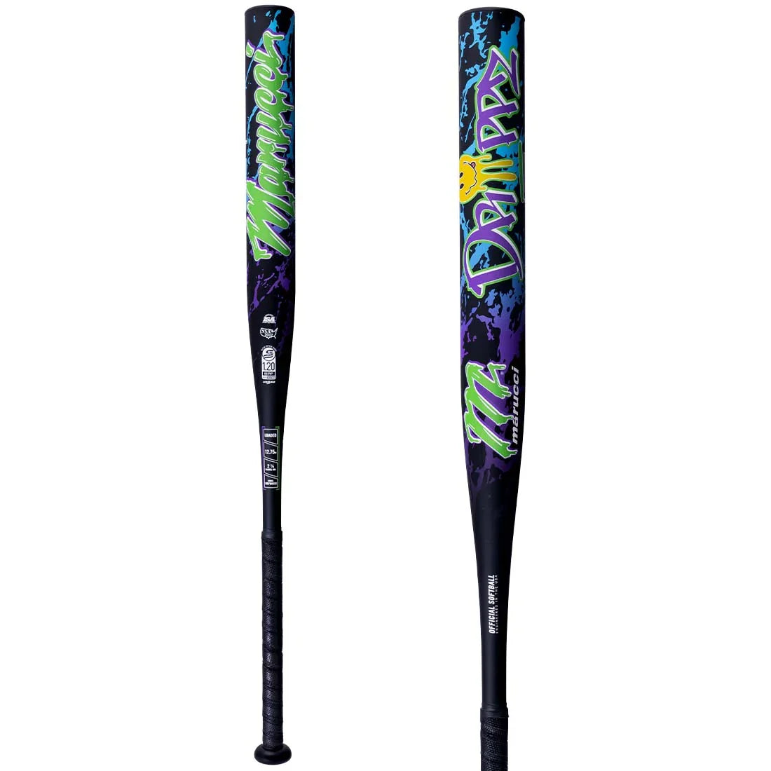 DRIIPPZ 12.75" Loaded USSSA Slowpitch Bat (MSPDR1LU) one-piece composite with DisRupt Mono Barrel and MST handle tuning