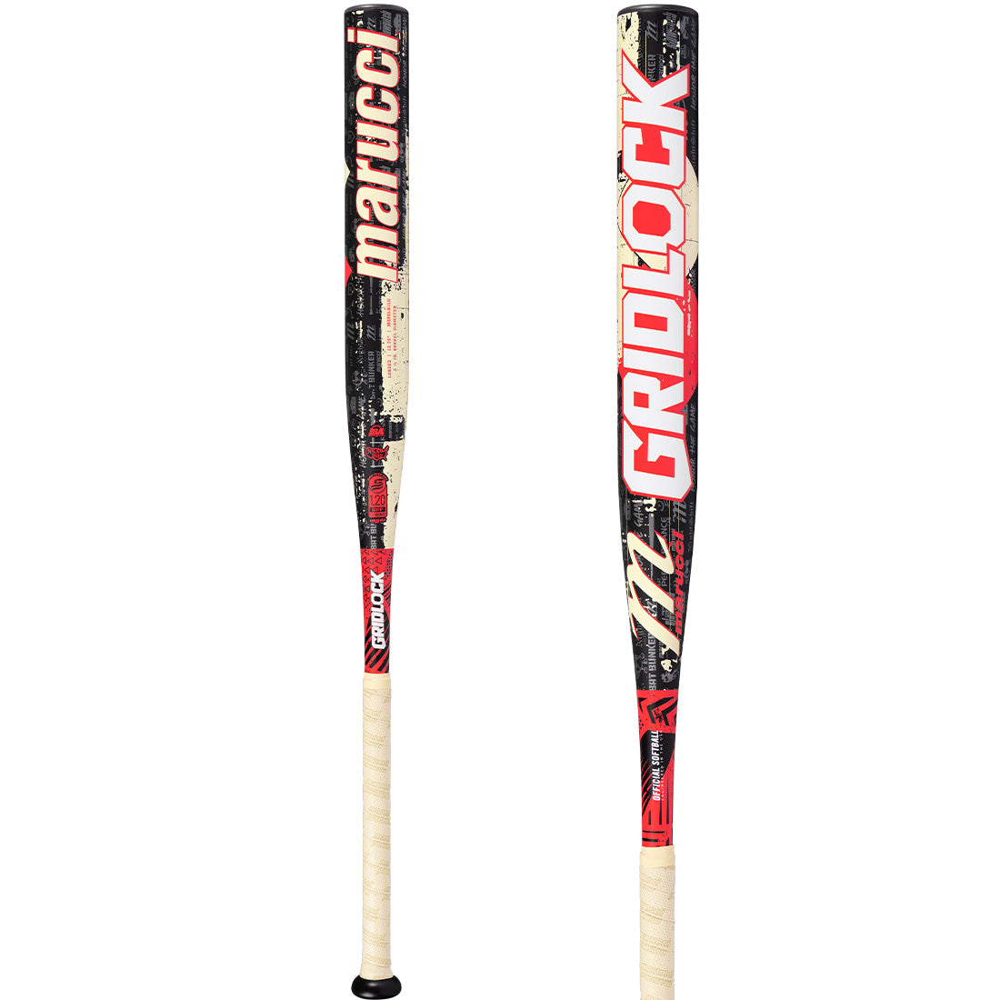 Marucci Gridlock Red 12.75” one-piece loaded USSSA slowpitch bat
