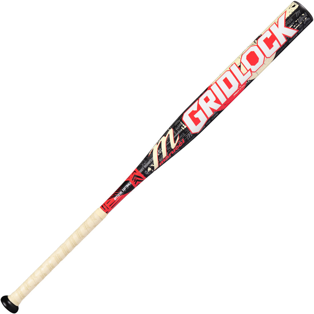 Marucci Gridlock one-piece slowpitch bat featuring X1B Barrel Technology
