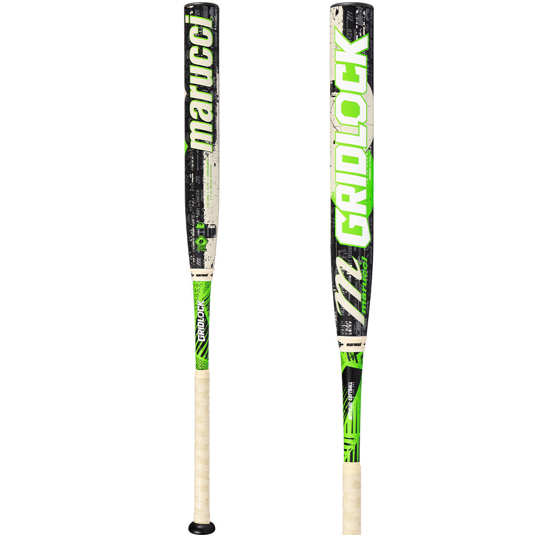Marucci Gridlock Sublime Lime 12.75” two-piece SSUSA slowpitch bat with BH Load