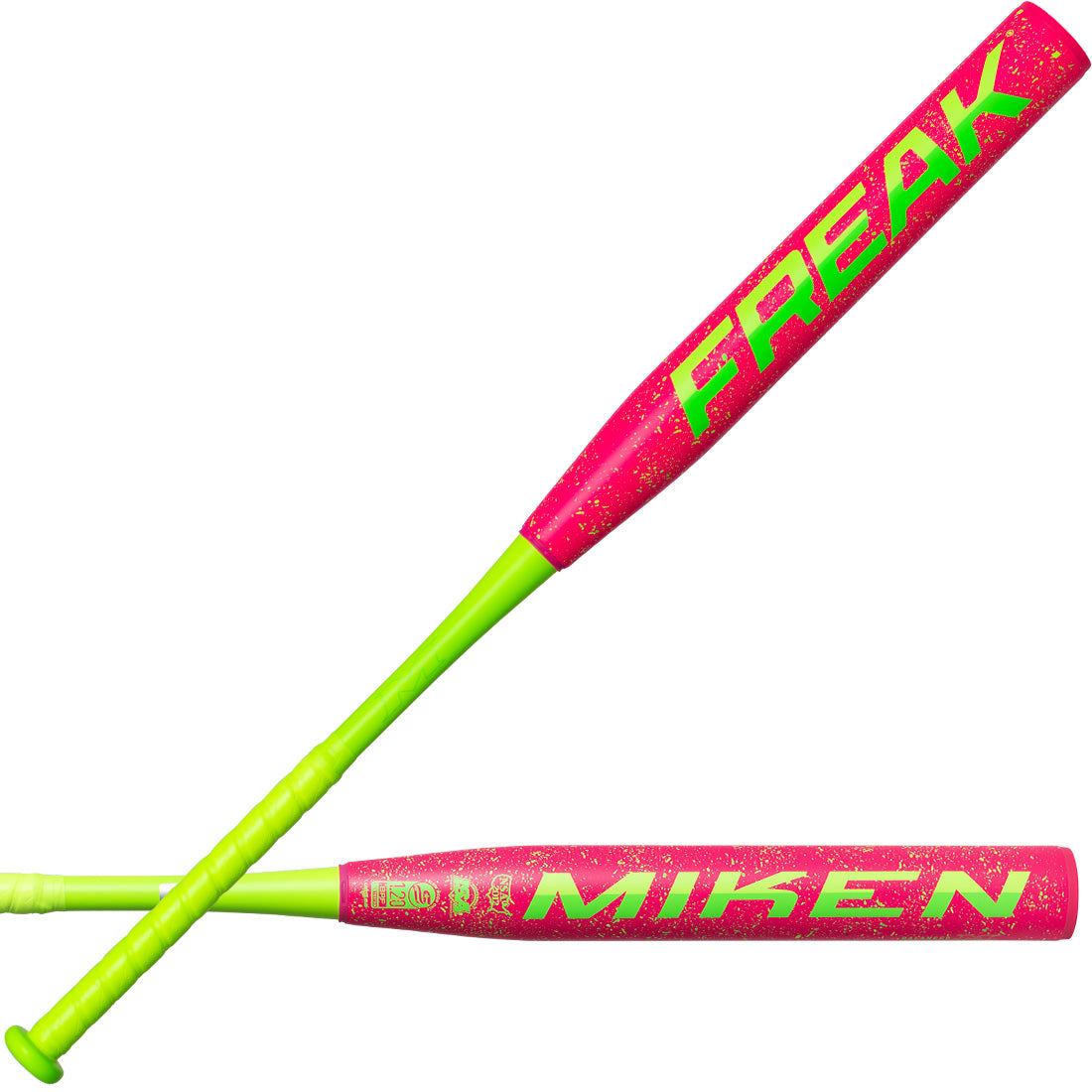 2026 Miken Freak "Splatter Series" 13.5" 2PC Balanced USSSA Slowpitch Softball Bat: MSU6FRKB