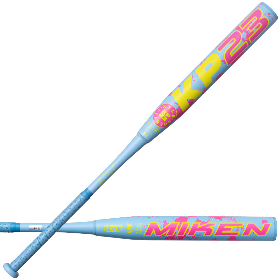 miken kp23 tri-zone barrel slowpitch softball bat power hitter