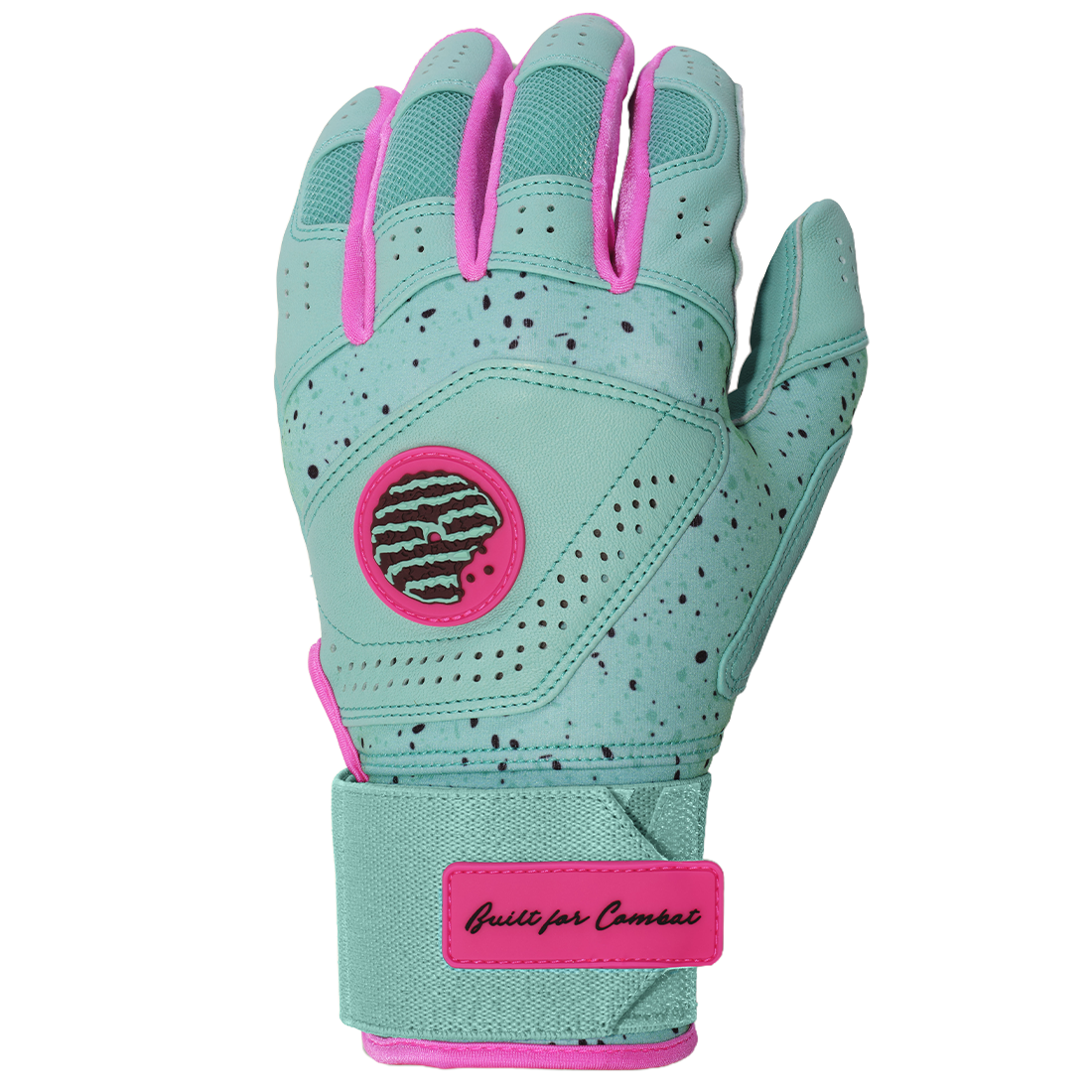 COMBAT MFG Cookie Jar Long Strap Batting Gloves: Mint