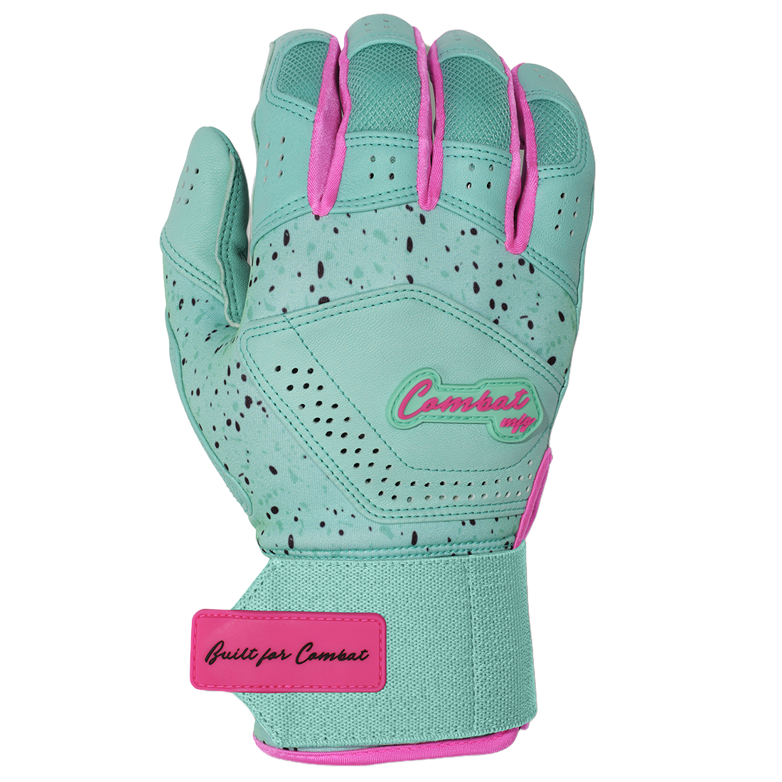 COMBAT MFG Cookie Jar Long Strap Batting Gloves: Mint