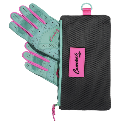 COMBAT MFG Cookie Jar Long Strap Batting Gloves: Mint
