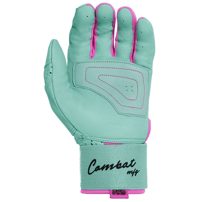 COMBAT MFG Cookie Jar Long Strap Batting Gloves: Mint
