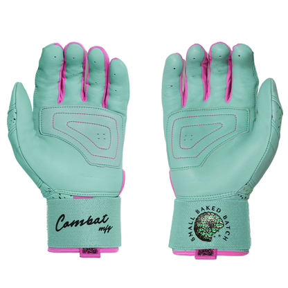 COMBAT MFG Cookie Jar Long Strap Batting Gloves: Mint