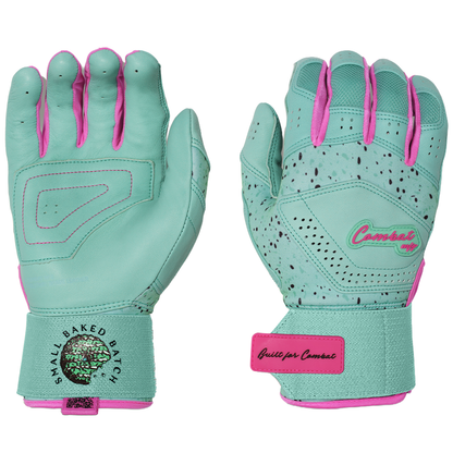 COMBAT MFG Cookie Jar Long Strap Batting Gloves: Mint