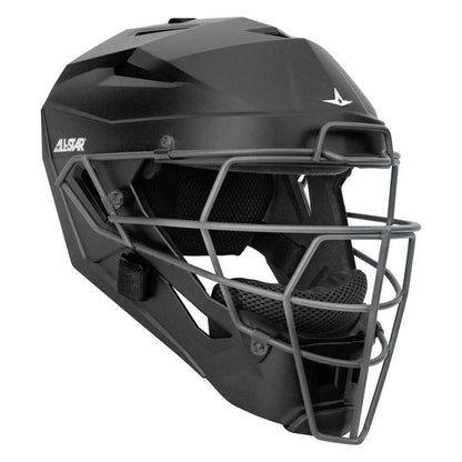 Black All Star MVP-PRO Catcher's Helmet on a white background