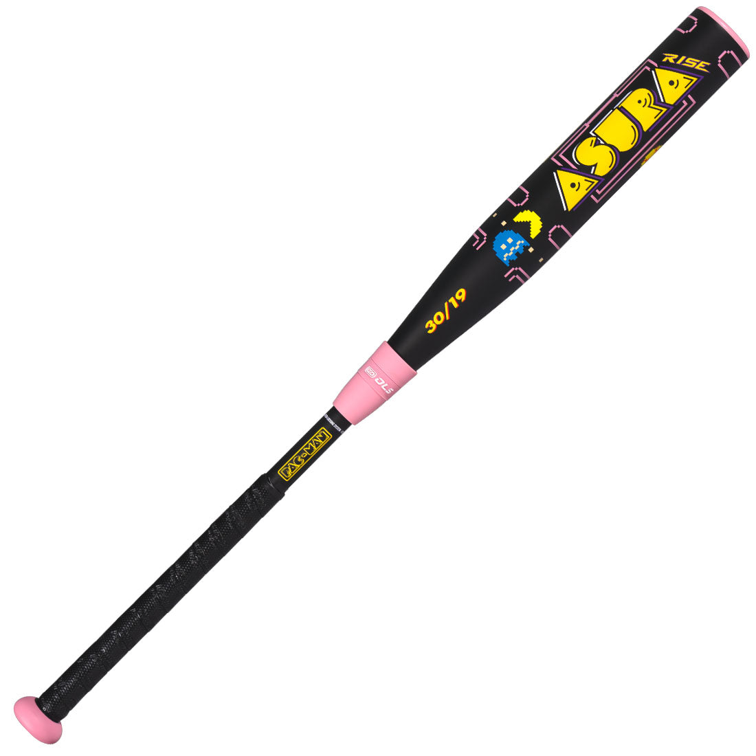 2026 Marucci Asura Rise Pac-Man Fastpitch Softball Bat -11 side view on white background