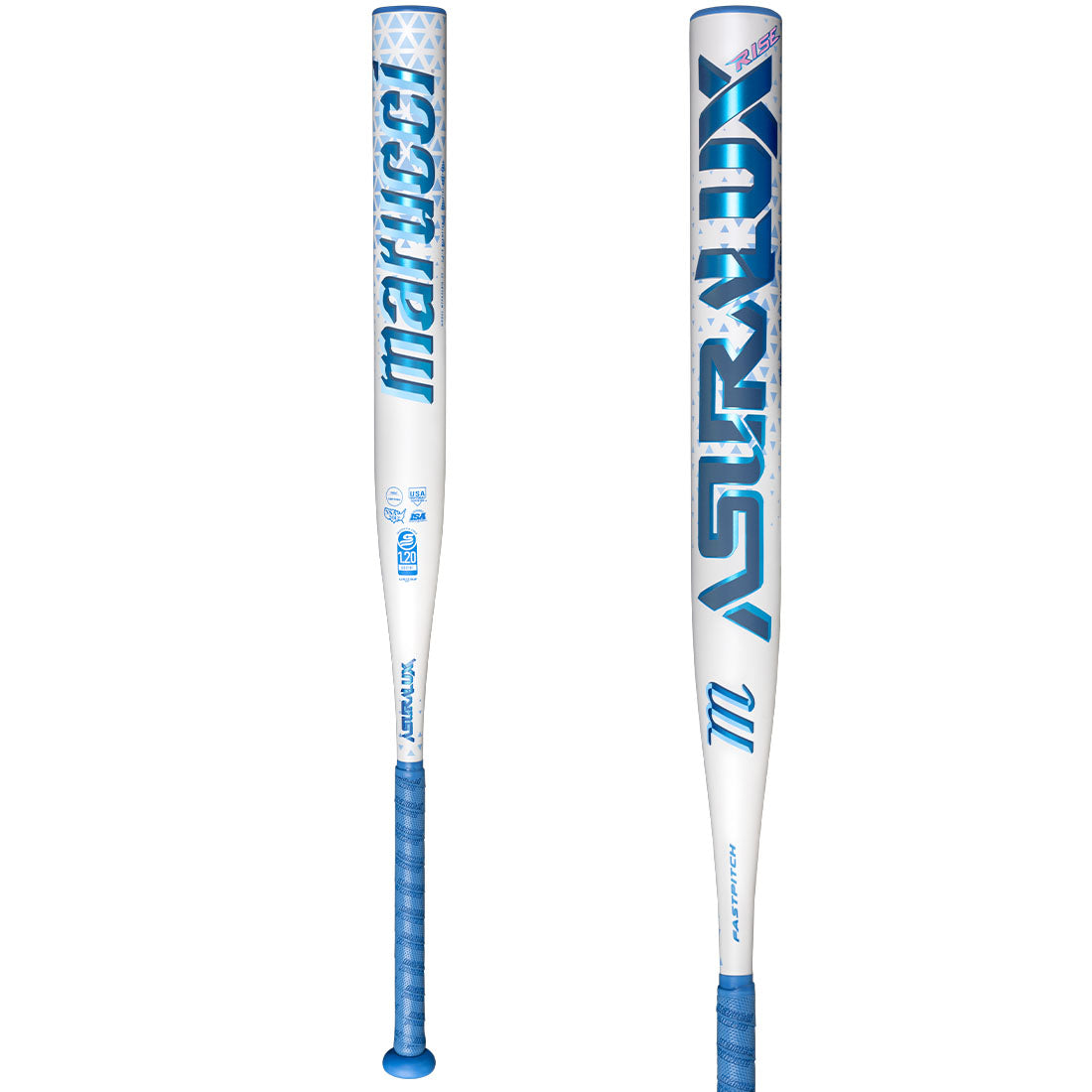 Marucci One Piece Asura LUX Rise Fastpitch Bat on a white background