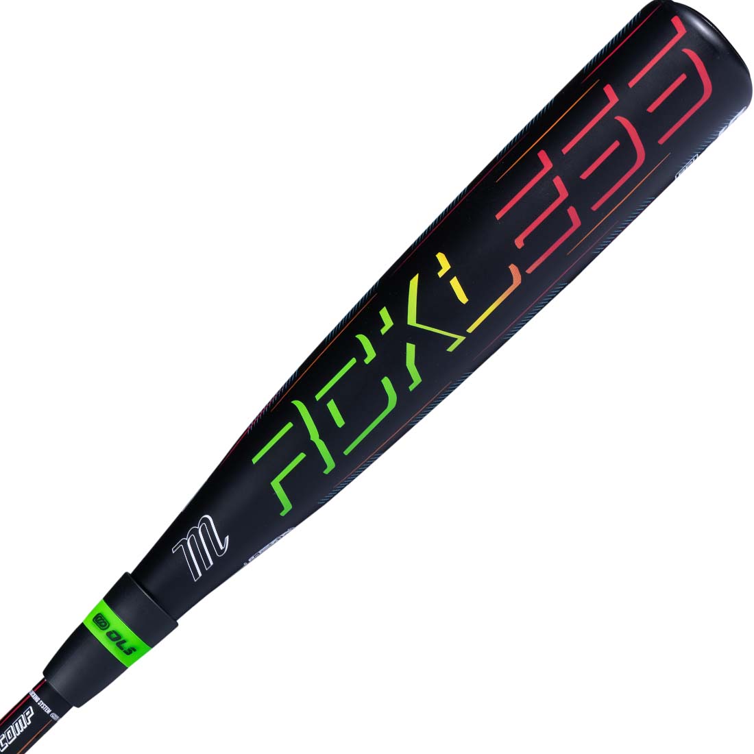 2027 Marucci RCKLESS GEN 2 JBB Comp (-10) 2 3/4" USSSA Baseball Bat up close barrel image
