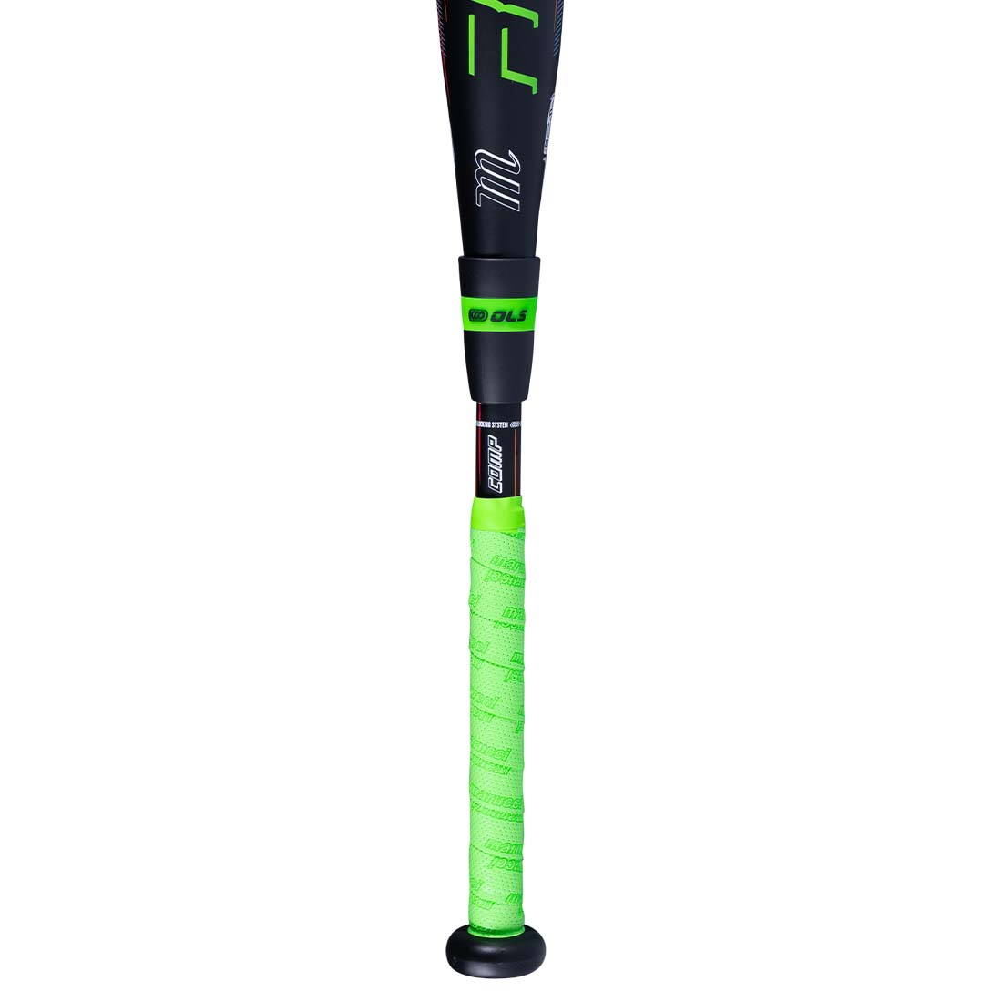2027 Marucci RCKLESS GEN 2 JBB Comp (-10) 2 3/4" USSSA Baseball Bat, Handle Image showing connection on bat. 