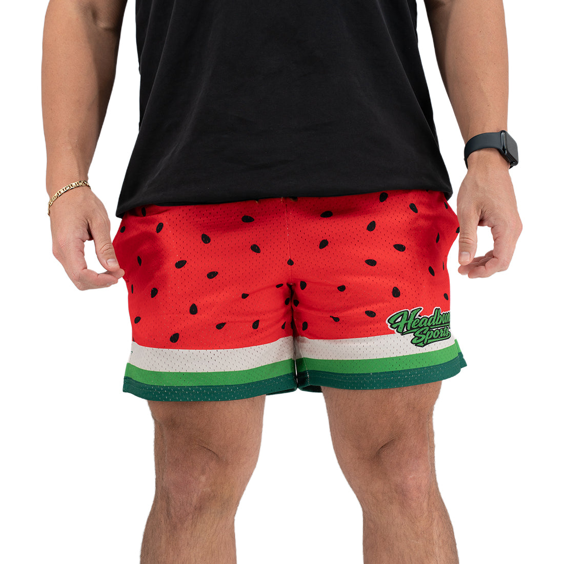 The Melons Headbanger Sports Branded Performance Shorts