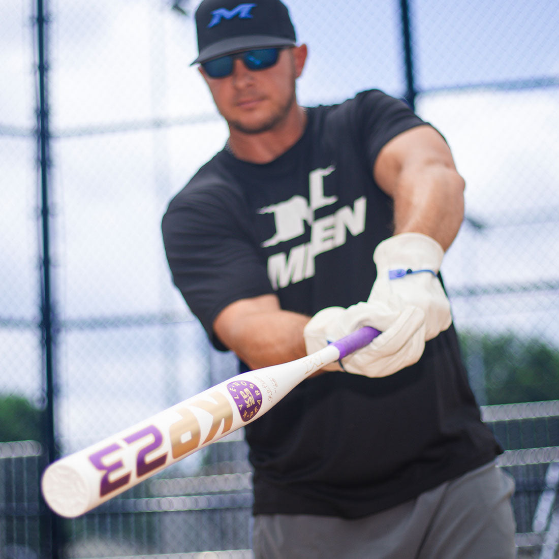 Kyle Pearson swinging the new 2026 Miken KP23 Kyle Pearson 14" one piece USSSA Slowpitch Softball Bat
