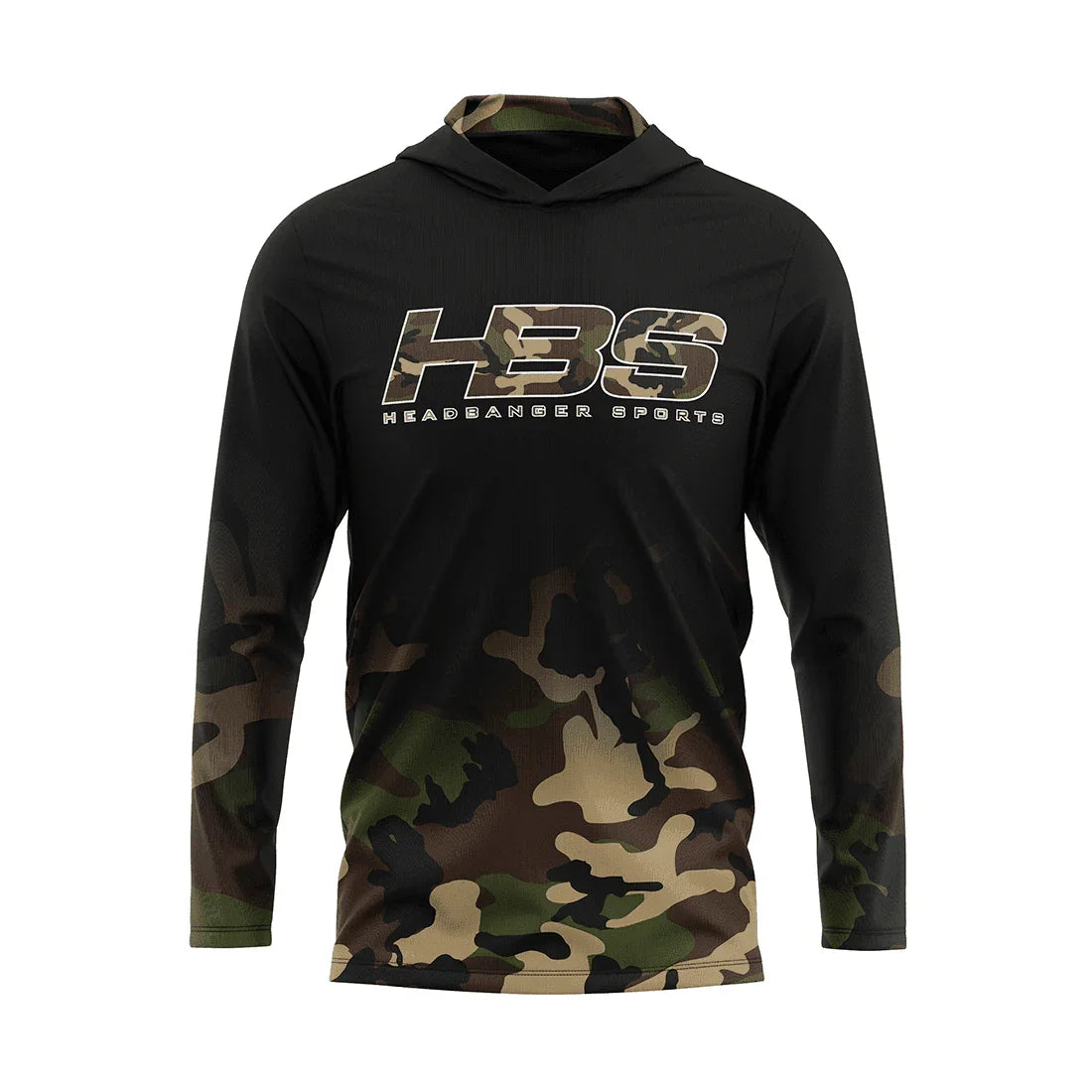 Headbanger Sports Exclusive "Military Worlds" Camo Lightweight Mesh Long Sleeve Hoodies