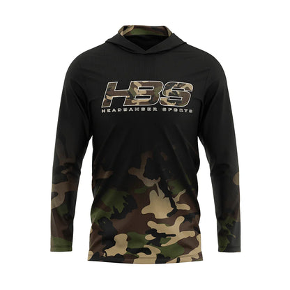 Headbanger Sports Exclusive "Military Worlds" Camo Lightweight Mesh Long Sleeve Hoodies