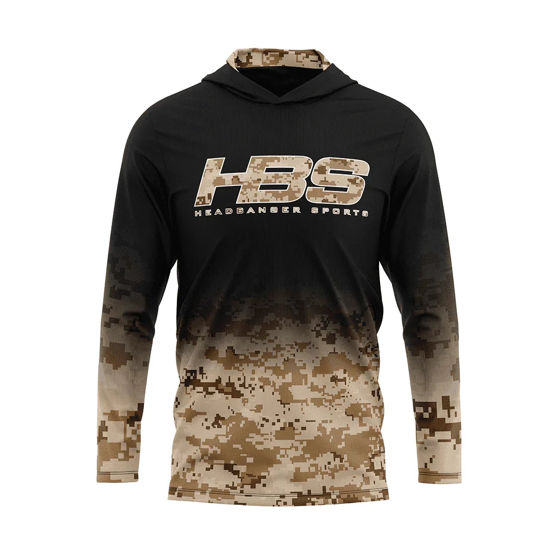 Headbanger Sports Exclusive "Military Worlds" Camo Lightweight Mesh Long Sleeve Hoodies